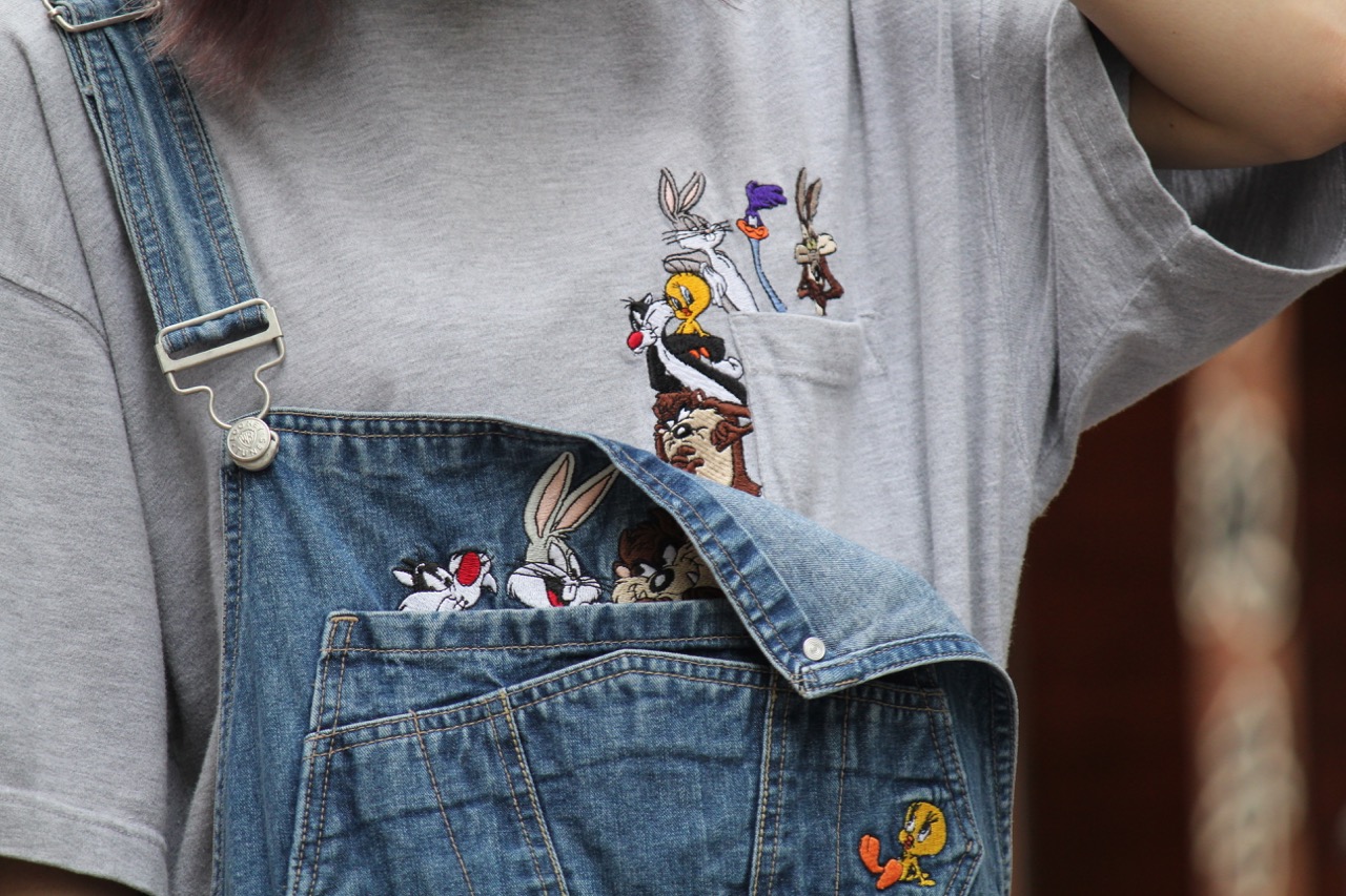 Looney Tunes overalls style